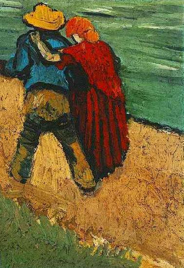 Vincent Van Gogh Two Lovers Germany oil painting art